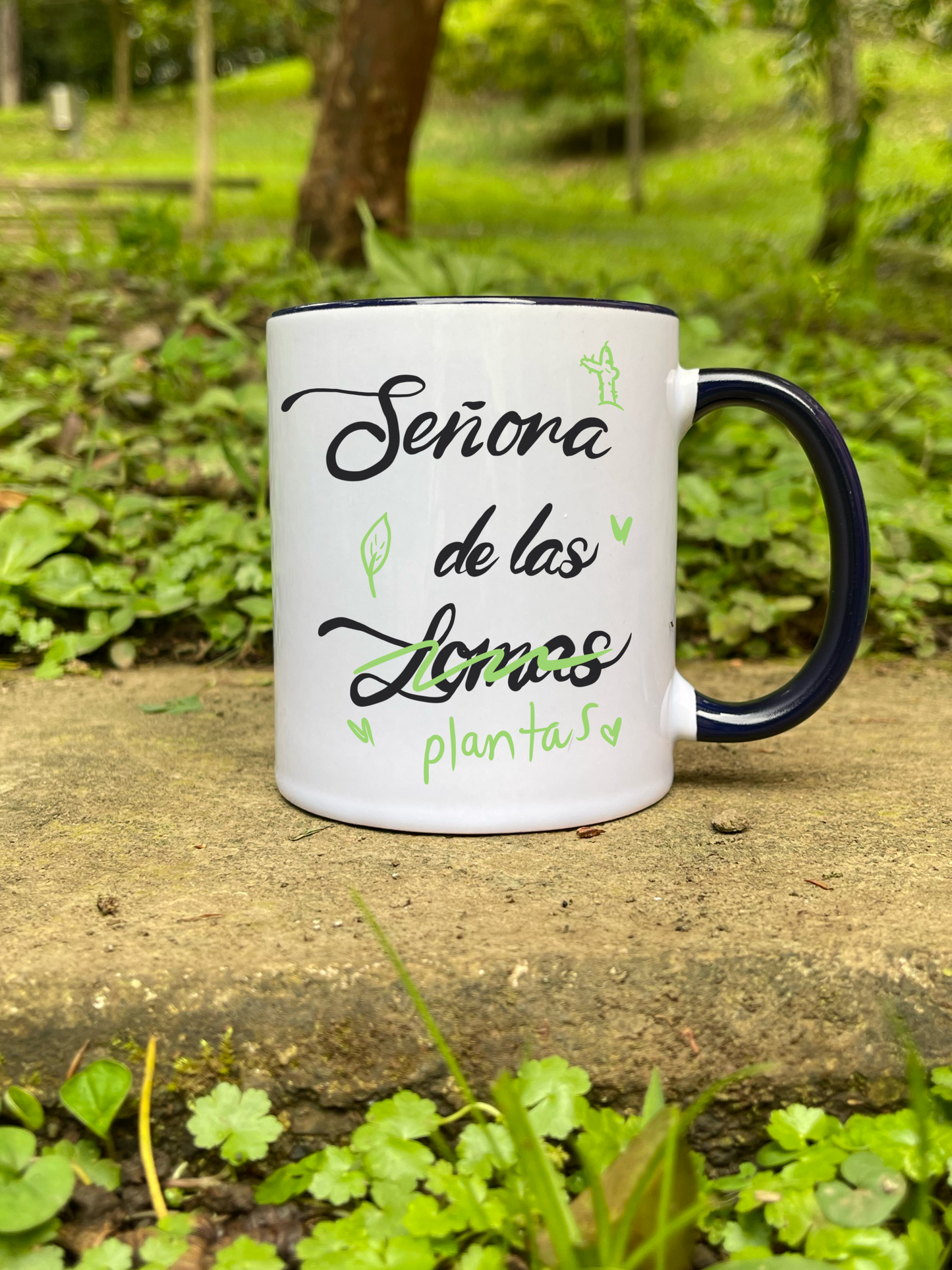 Mug Cerámica Borde de Color - Diseño Personalizado