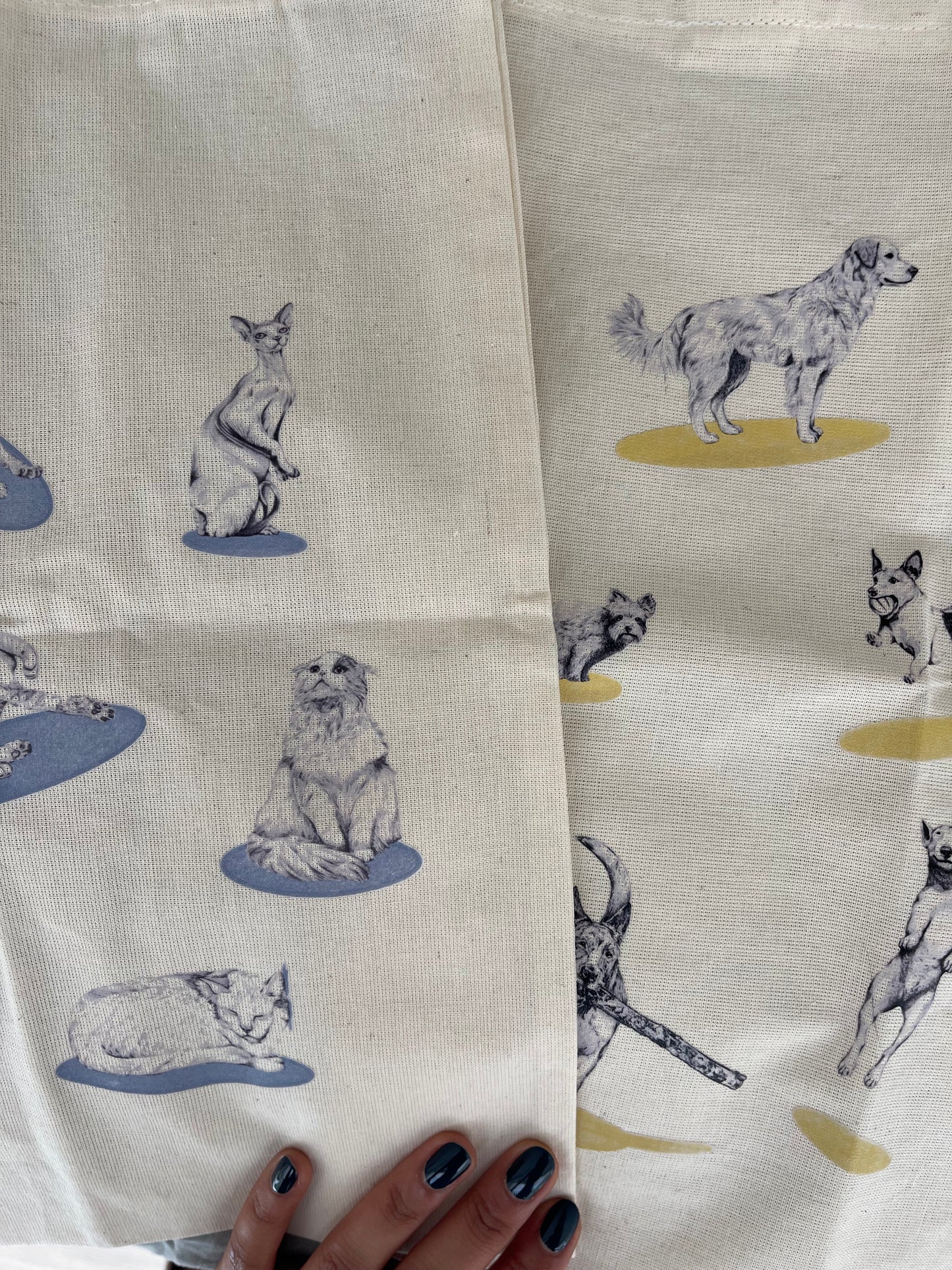 Tote Bag Ilustraciones Perros y Gatos