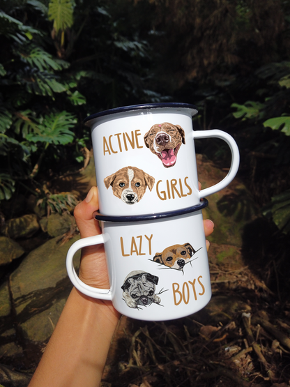 Mug Personalizado Animal x4