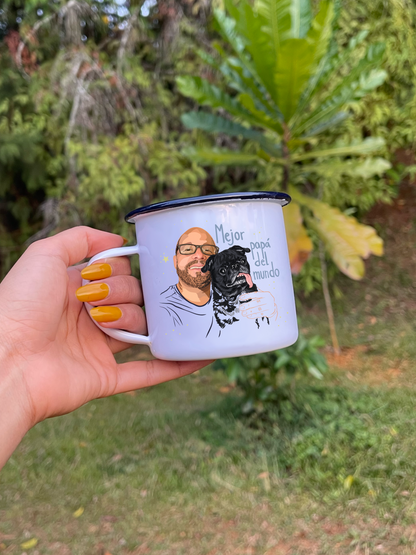 Mug Personalizado Persona + Mascota