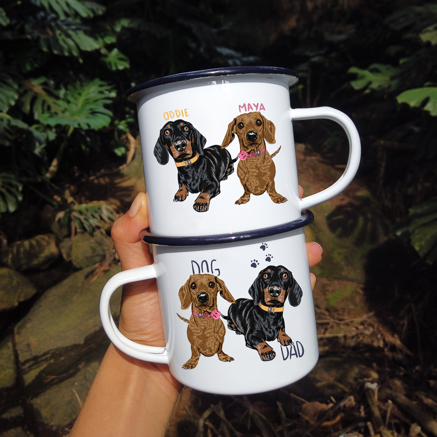 Mug Personalizado Animal x2