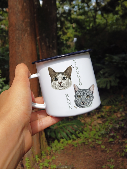 Mug Personalizado Animal x2